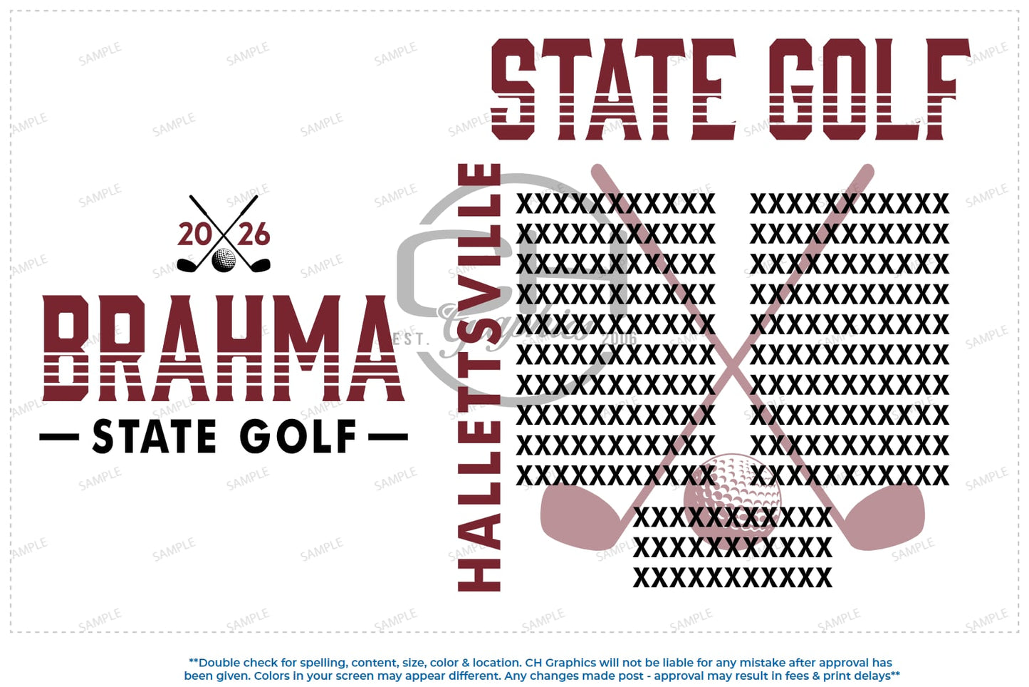 2026 State Golf Shirts