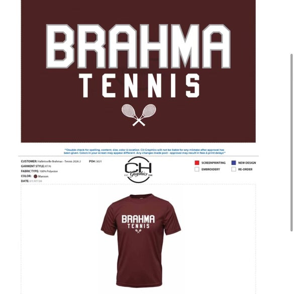 2025 Tennis- ORDERS DUE FRIDAY JAN 23