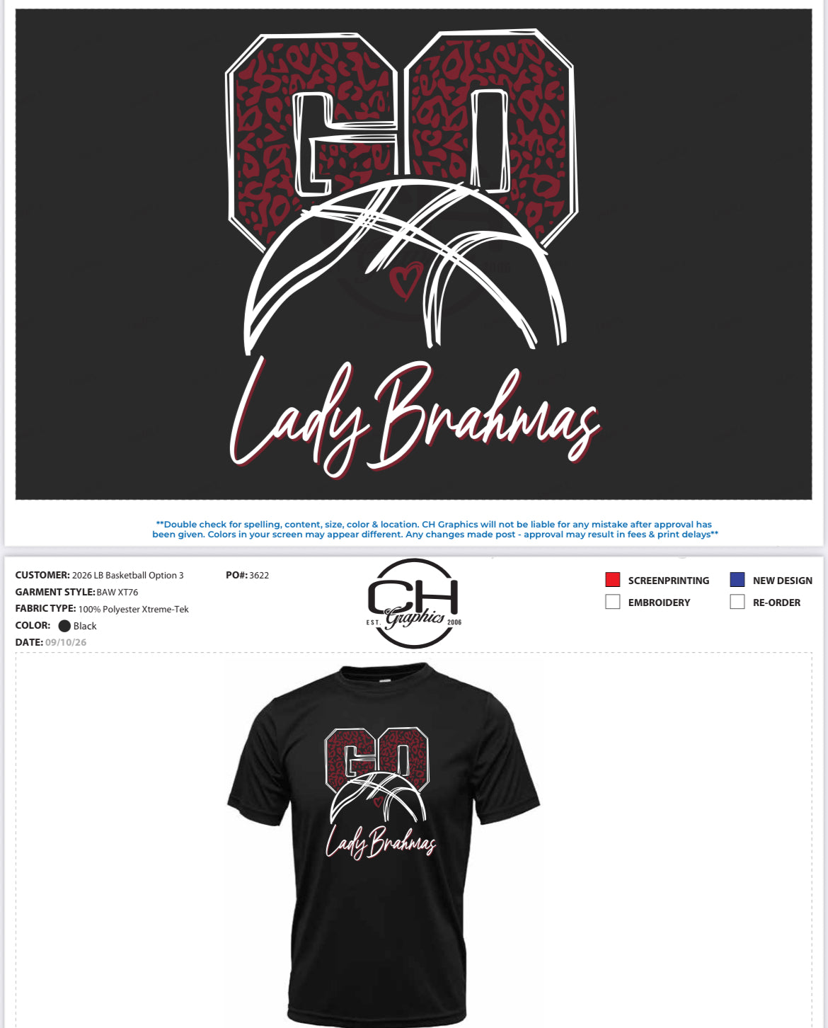 Lady Brahma Basketball Shirts 2026