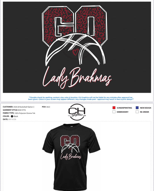 Lady Brahma Basketball Shirts 2026