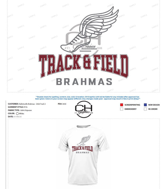 2026 TRACK - Orders Due Monday Feb 9th